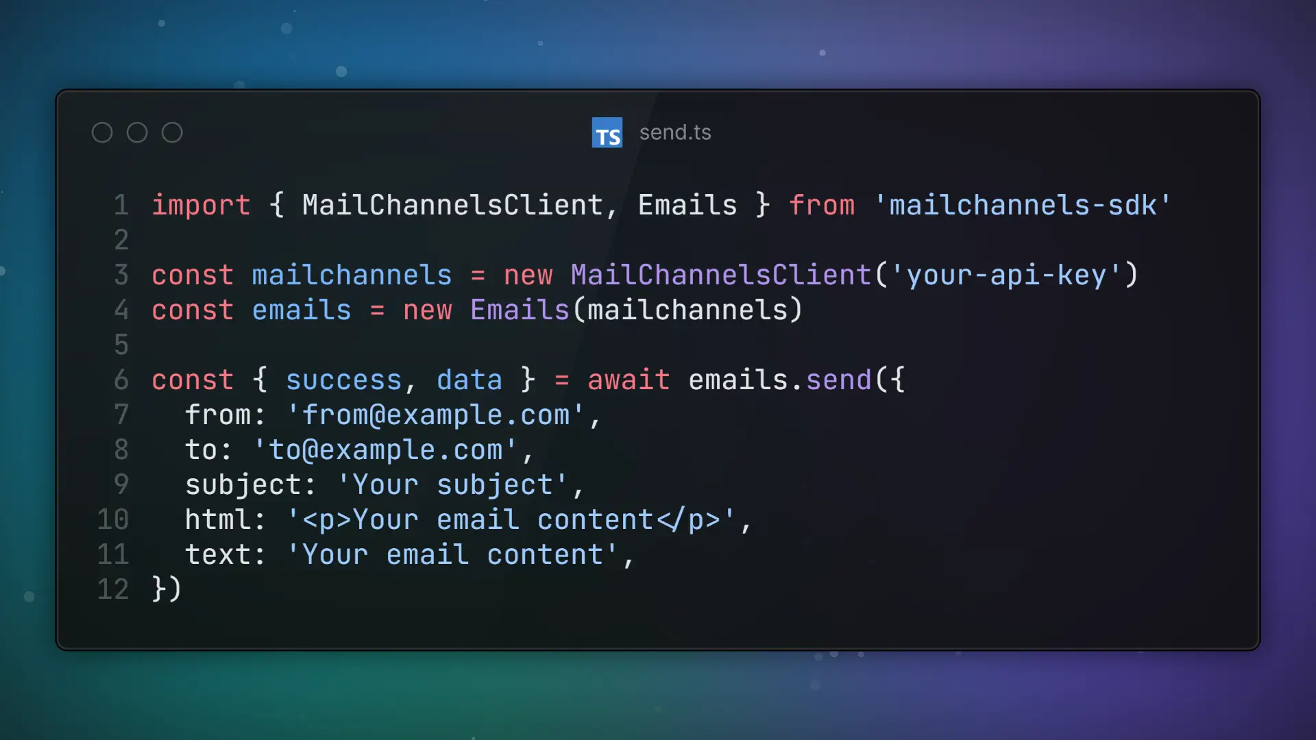 Modular usage example